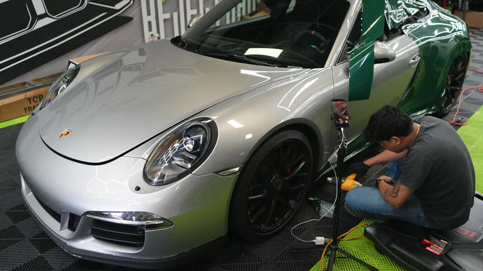 Porsche 911 — Racing Green Install