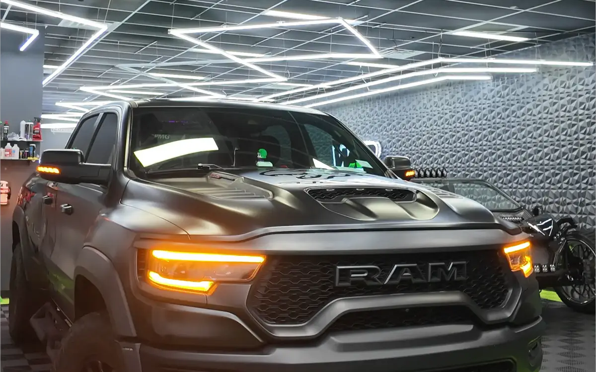 Matte RAM TRX with tinted windows in the WRP shop